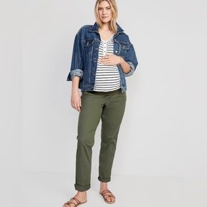 Old Navy NWT Maternity Rollover-Waist OGC Chino Pants